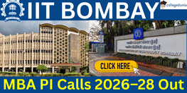 IIT Bombay MBA PI Calls 2026 28 Released